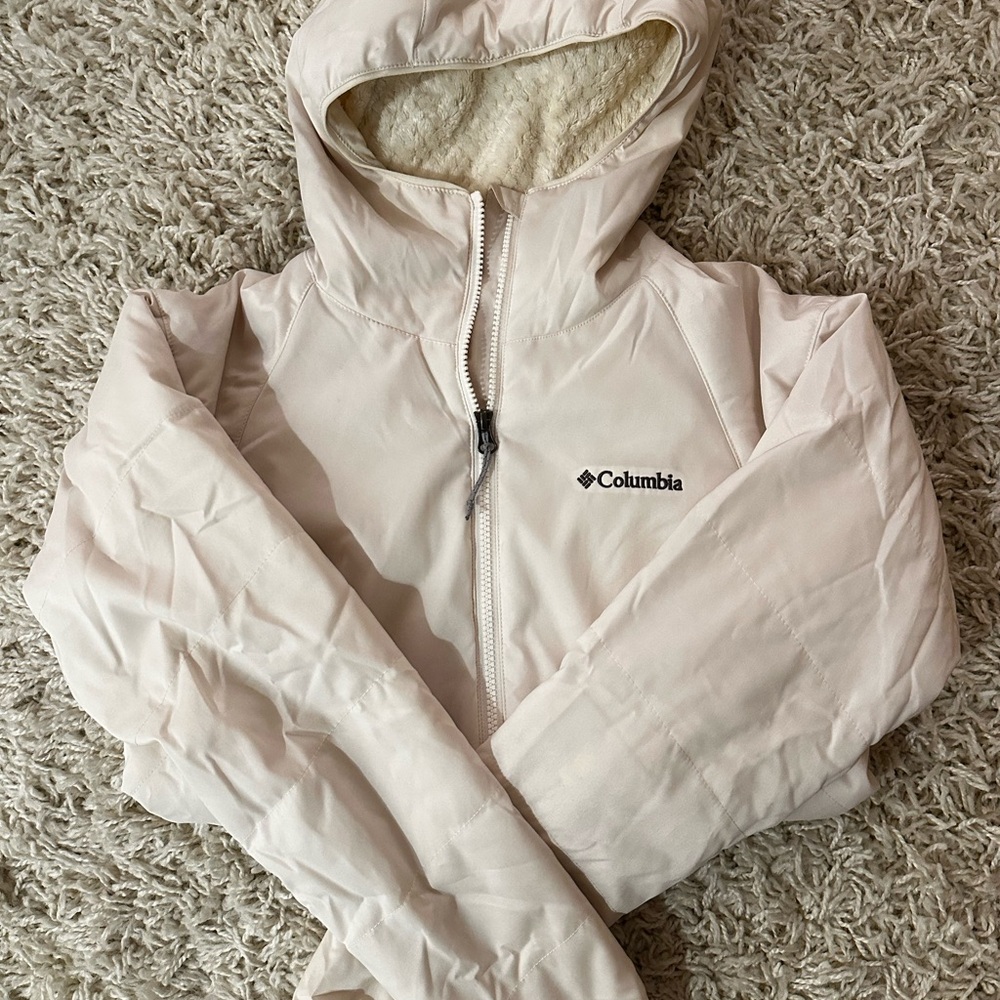 Columbia Womens Fleece Lined Zip-up Hooded Jacket